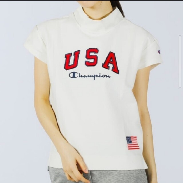 Champion(チャンピオン)の新品 M champion golf USA shirt プロ使用モデル 白 スポーツ/アウトドアのゴルフ(ウエア)の商品写真