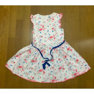 プチバトー(PETIT BATEAU)のセール❗️プチバトー　ピンク花柄ワンピース　140cm(ワンピース)