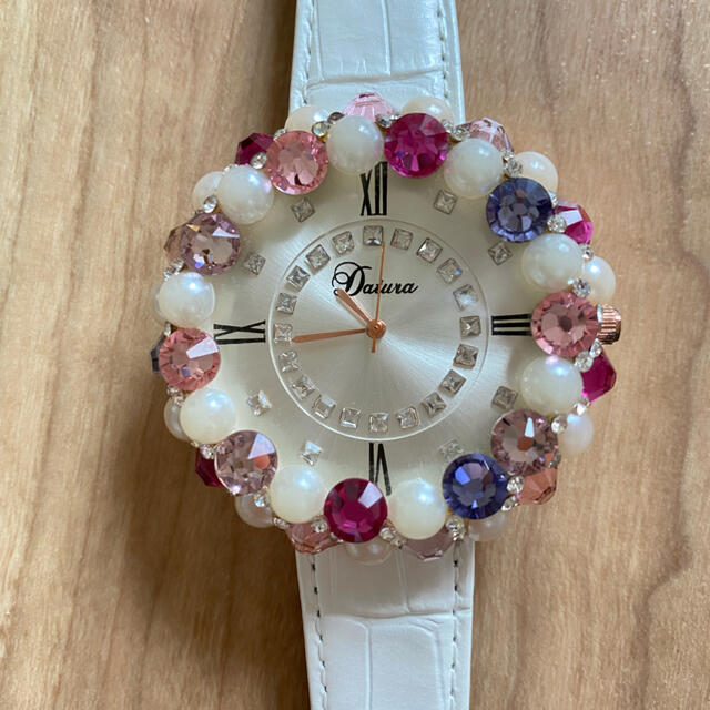 DaTuRa(ダチュラ)のDaTuRa バブリーウォッチ☆ ホワイト腕時計☆ レディースのファッション小物(腕時計)の商品写真