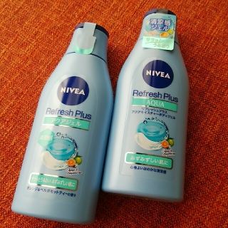 ニベア(ニベア)の2個セットニベア リフレッシュプラス アクアモイスチャーボディジェル 200ml(ボディローション/ミルク)