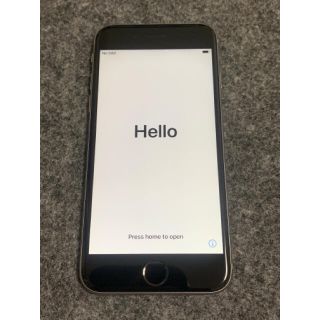 アップル(Apple)の【値下げ】iPhone6s 16GB スペースグレー　SIMロック解除済み(スマートフォン本体)