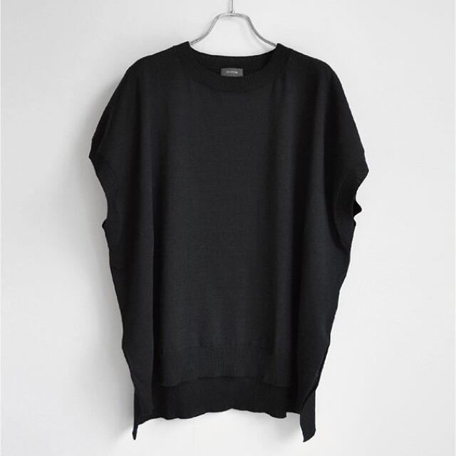 Wirrow  Dry cotton wide knit vestコットンニット