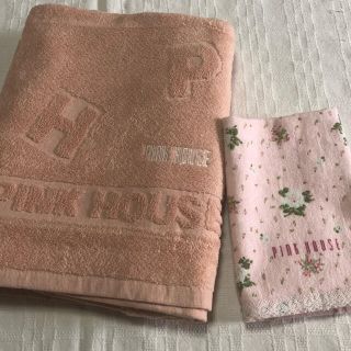 ピンクハウス(PINK HOUSE)のP IＮＫHOUSE  ピンクハウス　バスタオル　ウォッシュタオルセット(タオル/バス用品)