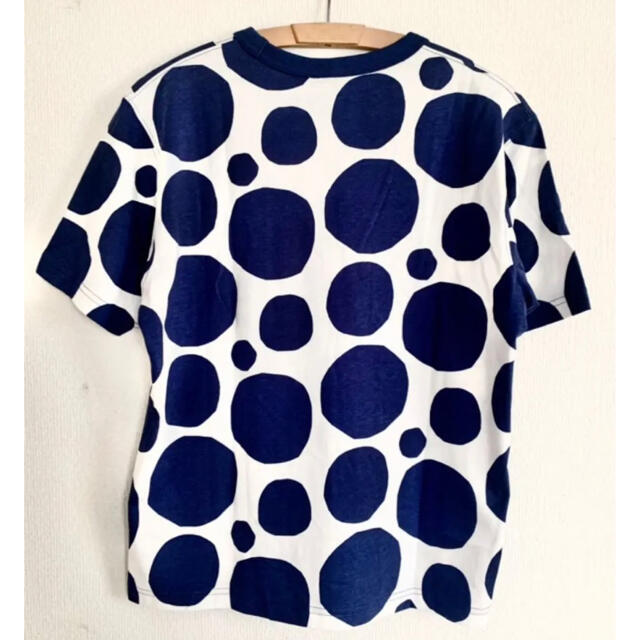 marimekko(マリメッコ)の日本未発売★marimekko uniqlo ドット Tシャツ ネイビー　M レディースのトップス(Tシャツ(半袖/袖なし))の商品写真