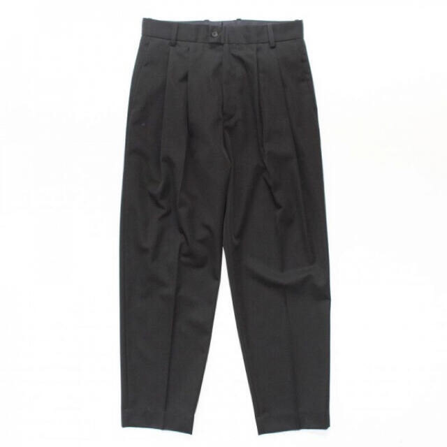 stein WIDE TAPERED TROUSERS_A・BLACK 20ssパンツ