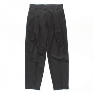 ワンエルディーケーセレクト(1LDK SELECT)のstein WIDE TAPERED TROUSERS_A・BLACK 20ss(スラックス)