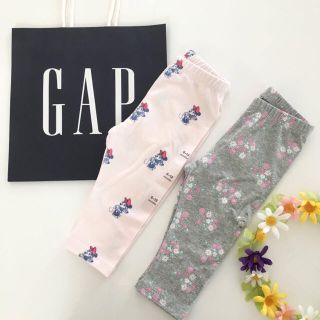 ベビーギャップ(babyGAP)の新品♡今季♡baby gap♡レギンス/ミニー/花柄/ユニクロ ラルフローレン(パンツ)