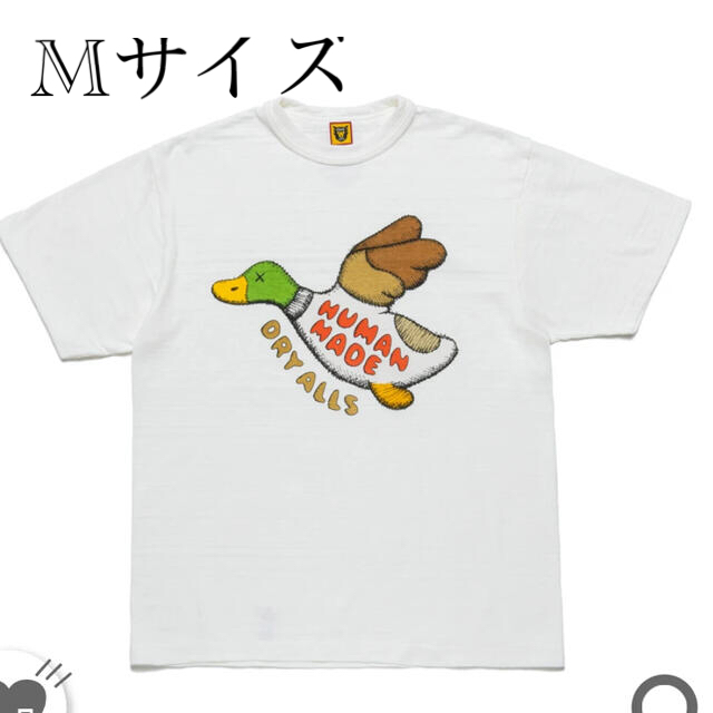 T-SHIRT KAWS human made Tシャツ コラボ Mサイズ 冬セール メンズ