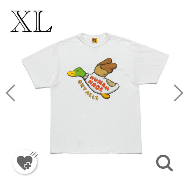 Tシャツ/カットソー(半袖/袖なし)Kaws Human made T-shirt XL