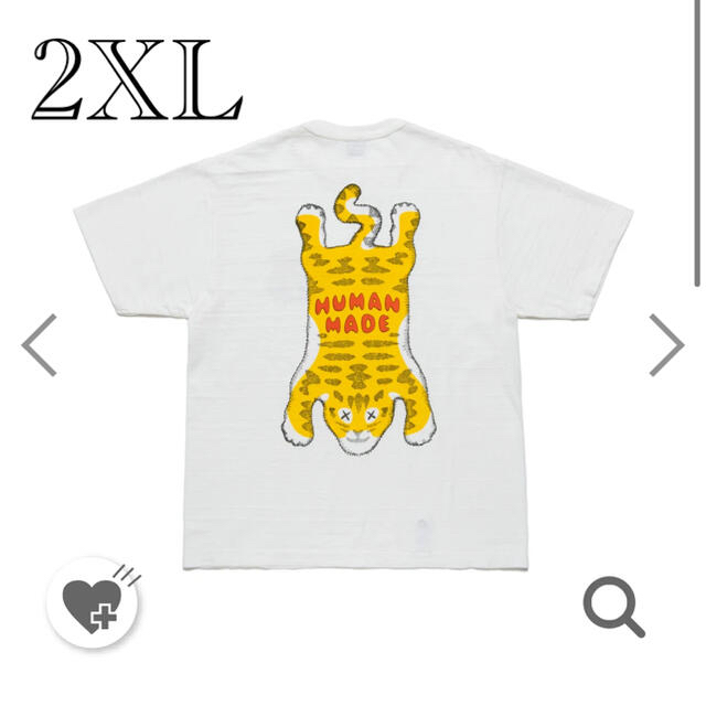 A BATHING APE(アベイシングエイプ)のKAWS HUMAN MADE T-shirt 2XL メンズのトップス(Tシャツ/カットソー(半袖/袖なし))の商品写真