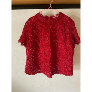 ザラ(ZARA)のZARA　レーストップス　(Tシャツ(半袖/袖なし))