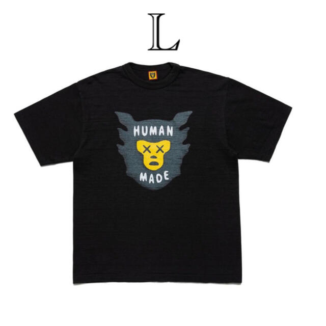 Tシャツ/カットソー(半袖/袖なし)HUMAN MADE KAWS BLACK L