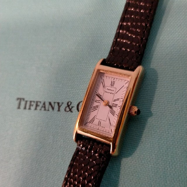 Tiffany & Co.(ティファニー)のティファニー　ポートフォリオ　腕時計　レディース　リザードベルト　Tiffany レディースのファッション小物(腕時計)の商品写真