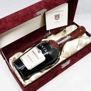 J＆F MARTELL EXTRA マーテル エクストラ グリーン 鍵 箱 付(ブランデー)