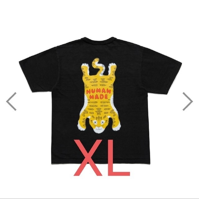 XL human made KAWS black #4Tシャツ/カットソー(半袖/袖なし)