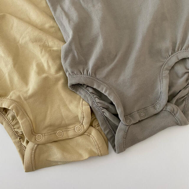 H&M キャミロンパース 肌着 2枚セット キッズ/ベビー/マタニティのベビー服(~85cm)(ロンパース)の商品写真