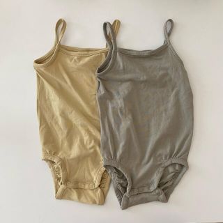 H&M キャミロンパース 肌着 2枚セット(ロンパース)