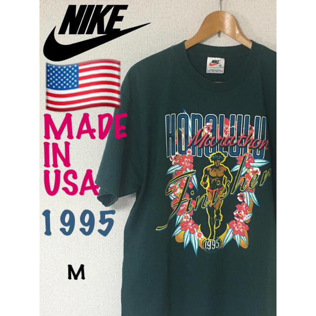 NIKE JAL ホノルルマラソン 企業ロゴT USA製 90s