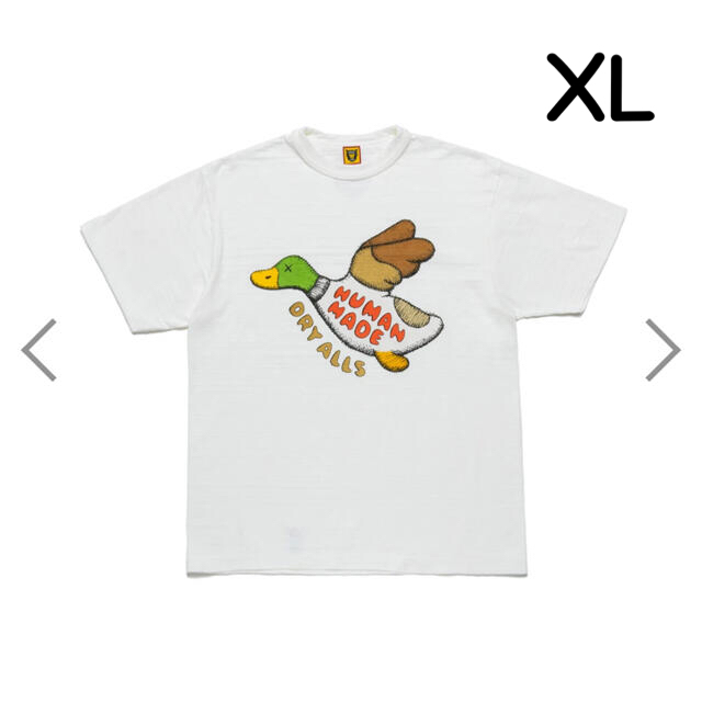 オンラインサイズKAWS × HUMAN MADE Tシャツ　XL