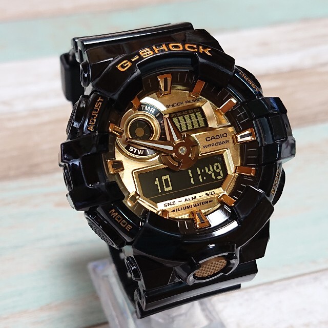 G-SHOCK - 良品【CASIO/G-SHOCK】デジアナ メンズ腕時計 GA-710GB-1Aの