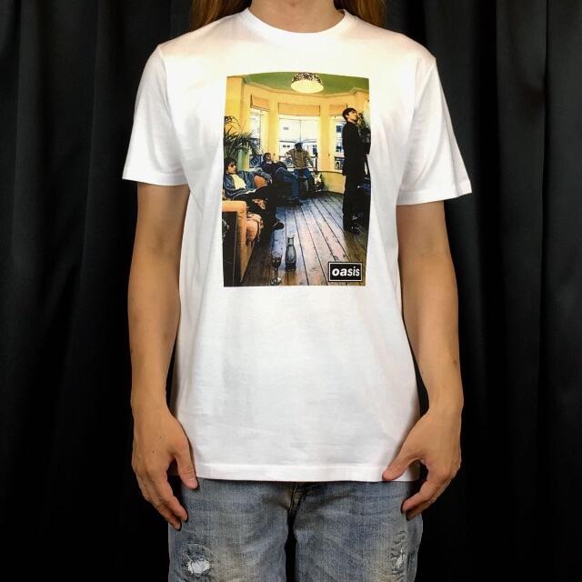 【oasis】新品 オアシス リアム ノエル ブリットポップ プリント Tシャツ