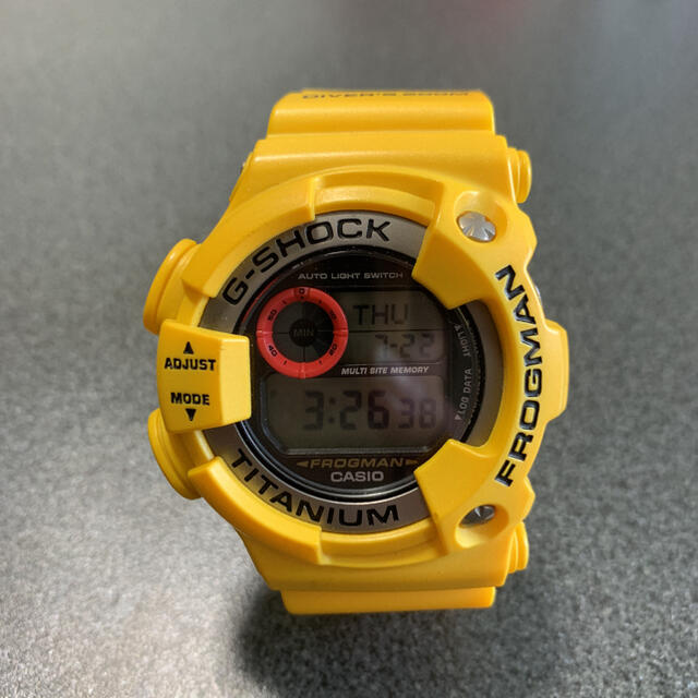 【レア】G-SHOCK DW-9900 イエロー フロッグマン 赤目