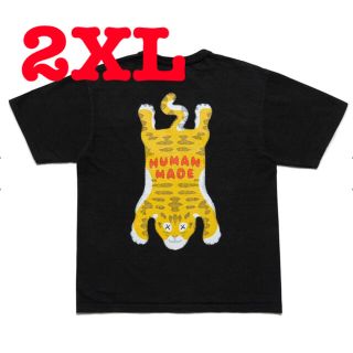 アベイシングエイプ(A BATHING APE)のKAWS ✖︎ HUMAN MADE コラボT #4 BLACK 2XL (Tシャツ/カットソー(半袖/袖なし))