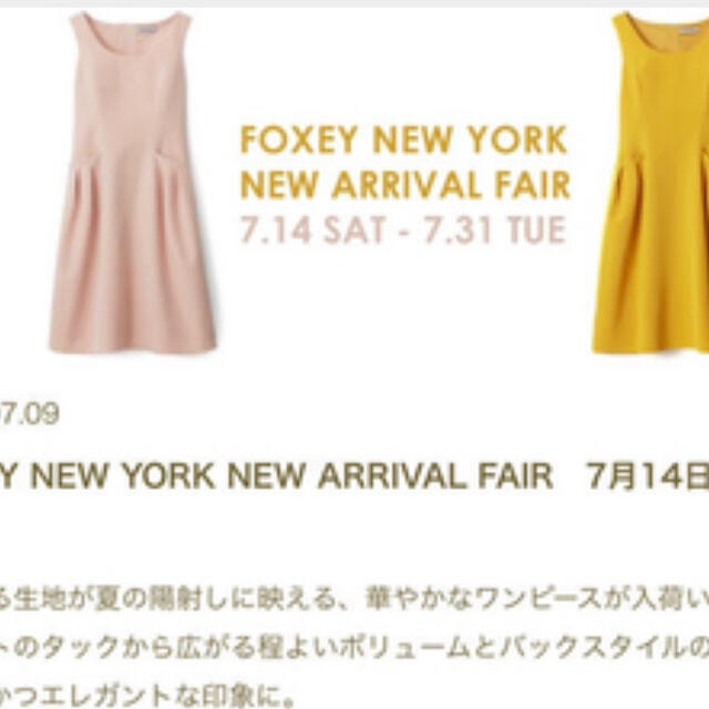 FOXEY 極美品 reneの通販 by mimi♡⃛｜フォクシーならラクマ - フォクシーニューヨークワンビース 新品