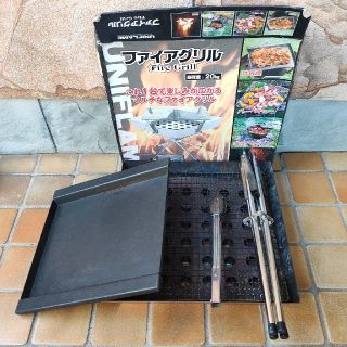 ユニフレーム(UNIFLAME)の美品 UNIFLAME ユニフレーム BBQ バーベキューセットキャンプ フェス(ストーブ/コンロ)