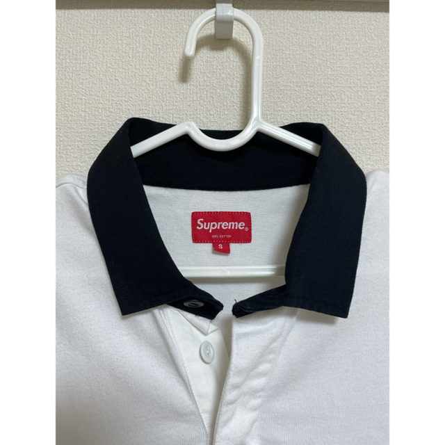 supreme rugby S box logo 白 ポロシャツ-eastgate.mk