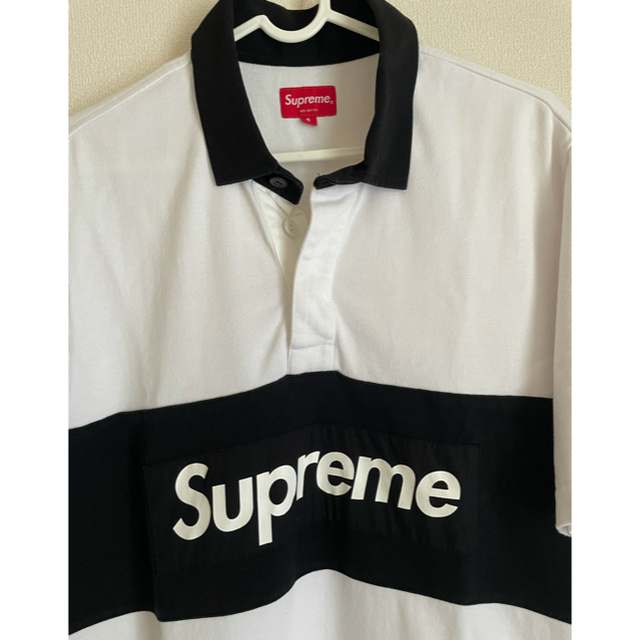 supreme rugby S box logo 白 ポロシャツ-eastgate.mk