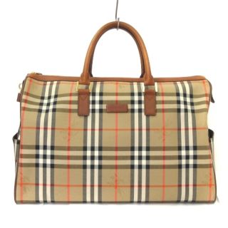 バーバリー(BURBERRY)のバーバリー ボストン バッグ 旅行かばん ノバチェック ベージュ 鞄 ☆AA★(その他)