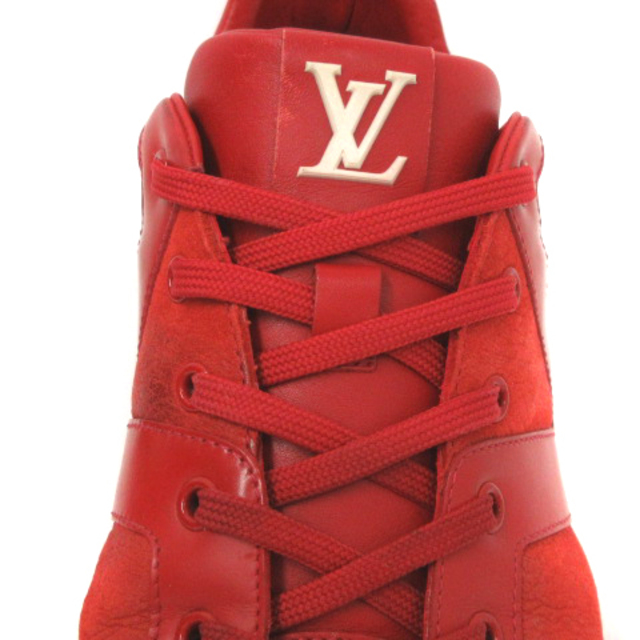 LOUIS VUITTON(ルイヴィトン)のルイヴィトン スニーカー レザー シューズ イタリア製 赤 レッド 6.5 靴 メンズの靴/シューズ(スニーカー)の商品写真