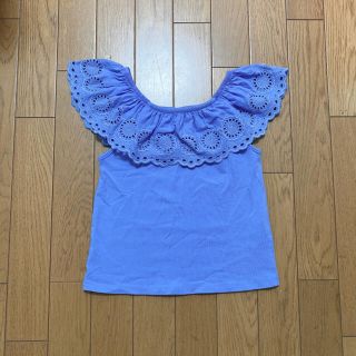 ザラキッズ(ZARA KIDS)のzara girl☆オフショルフリルトップス(Tシャツ/カットソー)