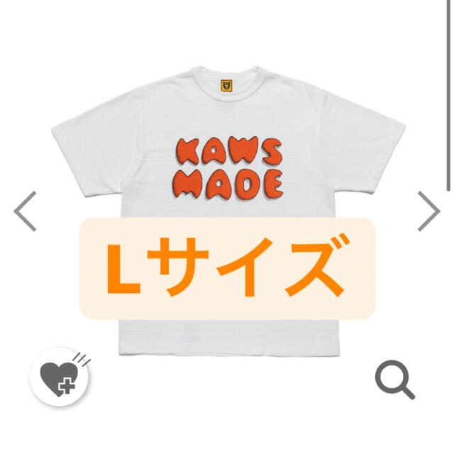 Lサイズ　新品　確実正規品　HUMAN MADE KAWS Tシャツ