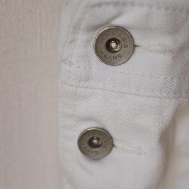 JEANASIS(ジーナシス)のジーナシス　白　サロペット　ホワイト　オーバーオール　レディース レディースのパンツ(サロペット/オーバーオール)の商品写真