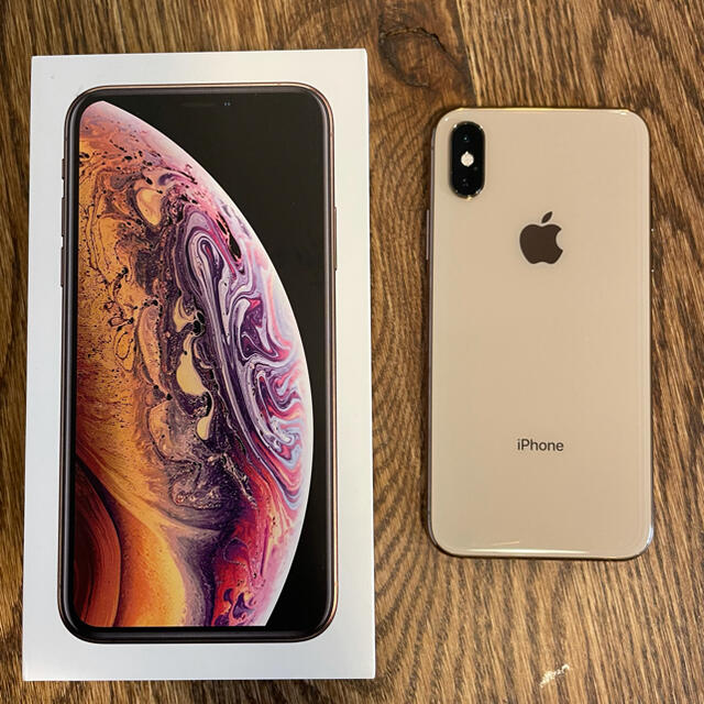 iPhone xs Gold SIMフリー　256gb