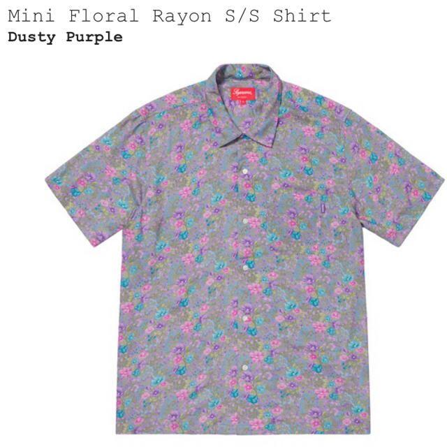 Lsize Mini Floral Rayon S/S Shirt