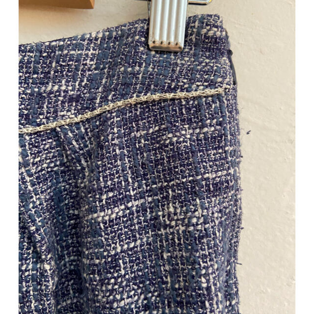 Ballsey(ボールジィ)のBALLSEY ボールジー トゥモローランド スカート ニット ブルーサイズ36 レディースのスカート(ひざ丈スカート)の商品写真