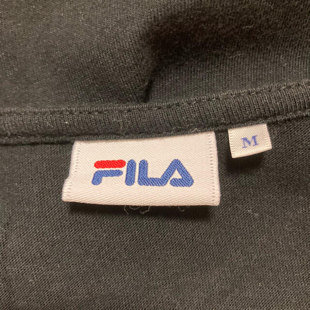 FILA(フィラ)のFILA フィラ Tシャツ　デカロゴ  黒　ブラック　レディース　M レディースのトップス(Tシャツ(半袖/袖なし))の商品写真