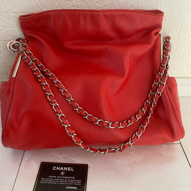 大人気新品 CHANEL ショルダーバック サイドココ シャネル 赤 専用です