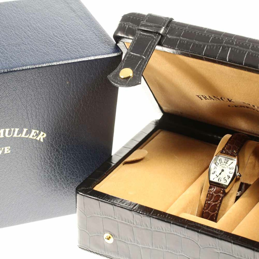 FRANCK MULLER(フランクミュラー)の箱付【FRANCK MULLER】フランクミュラー トノーカーベックス 2251QZ クォーツ レディース レディースのファッション小物(腕時計)の商品写真