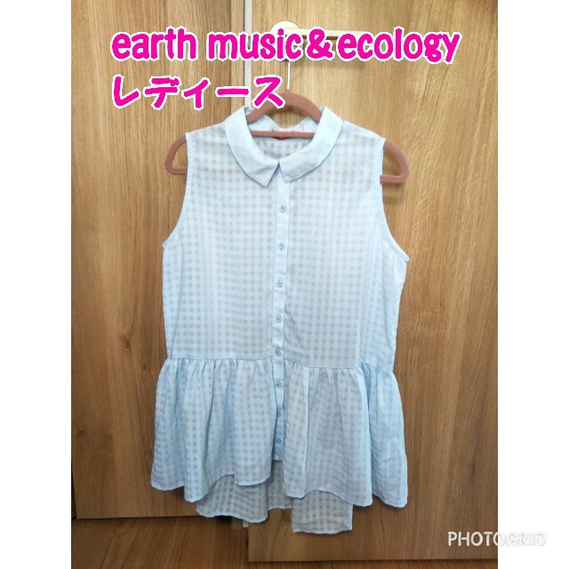 earth music & ecology(アースミュージックアンドエコロジー)の【特価】earth music＆ecology ノースリーブ ブラウス  レディースのトップス(シャツ/ブラウス(半袖/袖なし))の商品写真