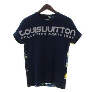 ルイヴィトン(LOUIS VUITTON)のルイヴィトン 18SS アロハ リフレクティブ ロゴ Tシャツ 半袖 紺 XS(Tシャツ/カットソー(半袖/袖なし))