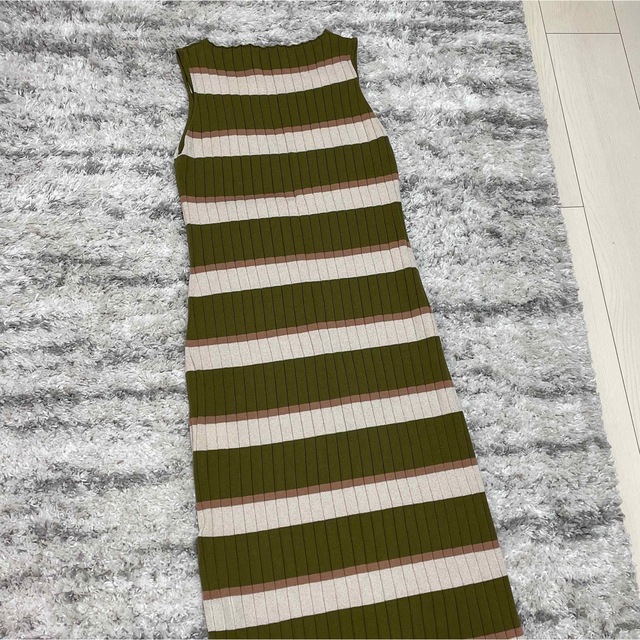 herlipto cotton striped ribbed knitdress 4