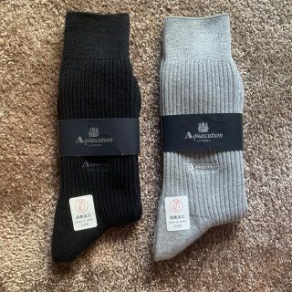 アクアスキュータム(AQUA SCUTUM)の【新品】Aquascutum  メンズソックス　2足組(ソックス)