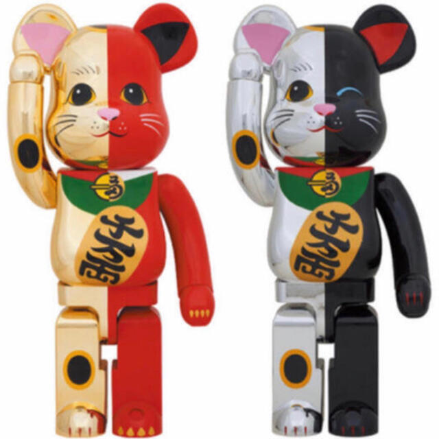 MEDICOM TOY(メディコムトイ)の【sasa様とうこう様専用】BE@RBRICK 招き猫 1000% 2体セット エンタメ/ホビーのフィギュア(その他)の商品写真