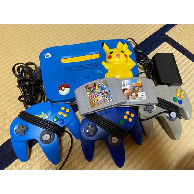 Nintendo 旧世代ゲーム機本体 NINTENDO 64 ピカチュウ ブルー