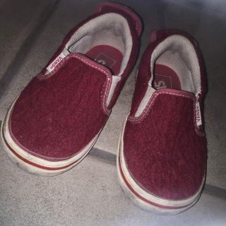 ヴァンズ(VANS)のvans ニットスリッポン 17センチ(スリッポン)