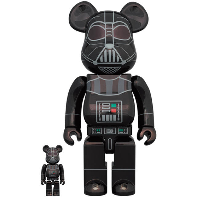 メディコムトイBE@RBRICK DARTH VADER Chrome 100％&400％